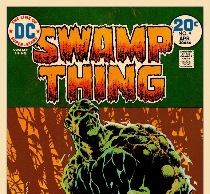 چاپ روی جلد Swamp Thing شماره 9 توسط Bernie Wrightson x Mondo x DC Comics